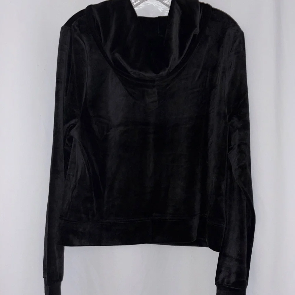 Juicy Couture Black Velvet Light Weight Jacket - Picture 5 of 5